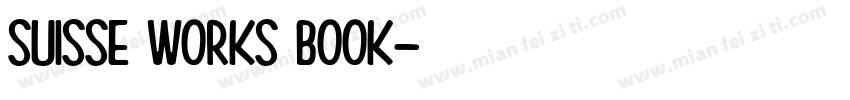 suisse works book字体转换